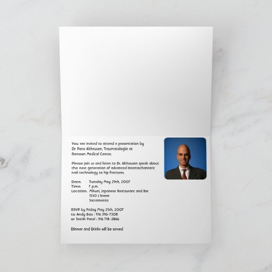 Dr. AlthausenのAndy Bass 招待状 (内部)