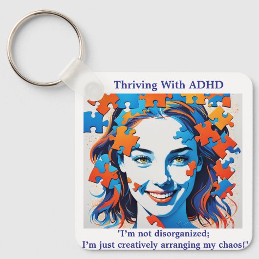 Dr.Anders Osborne Ph.D. -引用文前向きADHD Mag キーホルダー (正面)