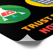 Dr. Anthony Fauci Trust Science Not Morons Retro V ポスター (角)