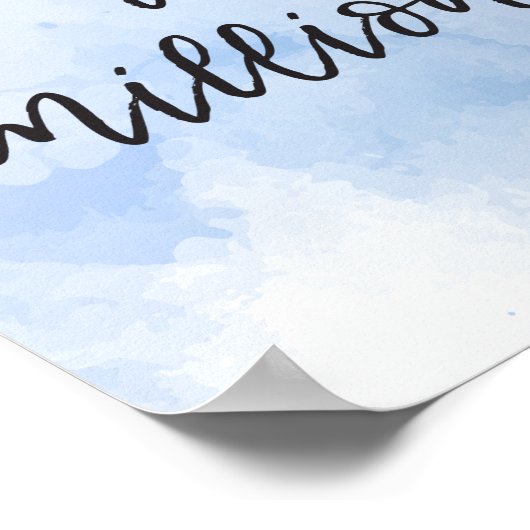 Dr. B.J.パーマー引用文書道水彩色 ポスター (角)