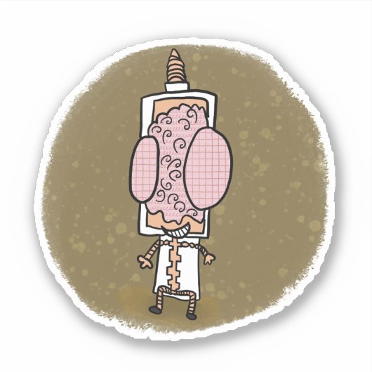 Dr. Brain漫画ブックスタイルシール シール (正面)