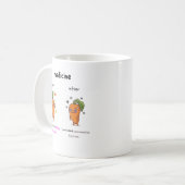 Dr. Carrot Before & After Med Funny Medical mug コーヒーマグカップ (正面左)