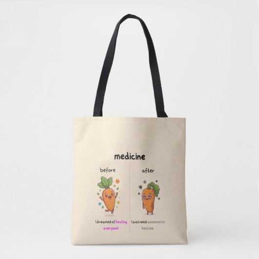 ​Dr. Carrot Before & After Medicine - tote bag  トートバッグ (正面)