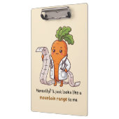 Dr. Carrot ECG Funny Medical Clipboard クリップボード (左)