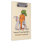 Dr. Carrot ECG Funny Medical Clipboard クリップボード (右)