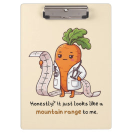 ​Dr. Carrot ECG Funny Medical Clipboard  クリップボード