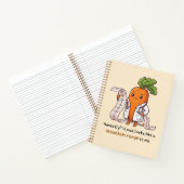 Dr. Carrot ECG Funny Medical spiral Notebook ノートブック (内部)