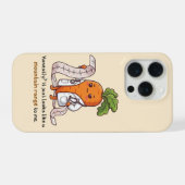 Dr. Carrot ECG Mountain Range Funny Medical Phone  iPhoneケース (裏面横)