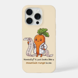 Dr. Carrot ECG Mountain Range Funny Medical Phone  iPhone 15 Proケース