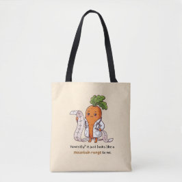  ​Dr. Carrot ECG Mountain Range Funny Medical Tote トートバッグ