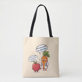 Dr. Carrot Series Funny Medical Pun Tote Bag  トートバッグ