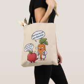 Dr. Carrot Series Funny Medical Pun Tote Bag  トートバッグ (クローズアップ)