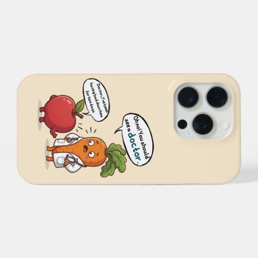 ​Dr. Carrot with His First Patient Funny  iPhoneケース (裏面横)