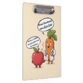 Dr. Carrot with His First Patient Funny Medical  クリップボード (右)