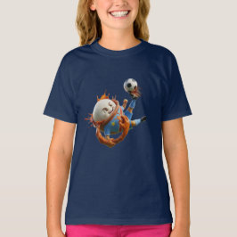 DR Congo Fufu Food Soccer Mascot T-Shirt - Group K Tシャツ