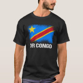 DR Congolese Flag DR Congo Tシャツ (正面)