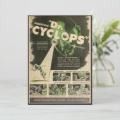Dr. Cyclops映画ポスター 招待状 (スタンド正面)