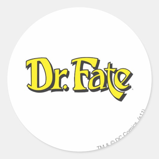 Dr. Fateロゴ ラウンドシール (正面)