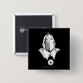 Dr. Fate maskのアウトライン 缶バッジ (正面&裏面)