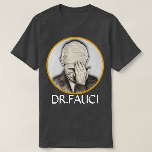 dr fauci 5 tシャツ (デザイン正面)