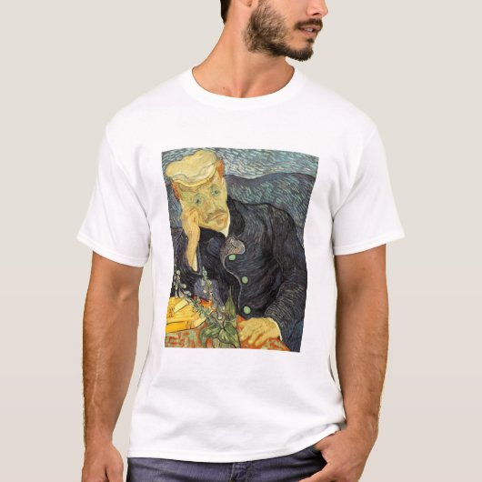 Dr. Gachet – ファンゴッホ- c1890 Tシャツ (正面)