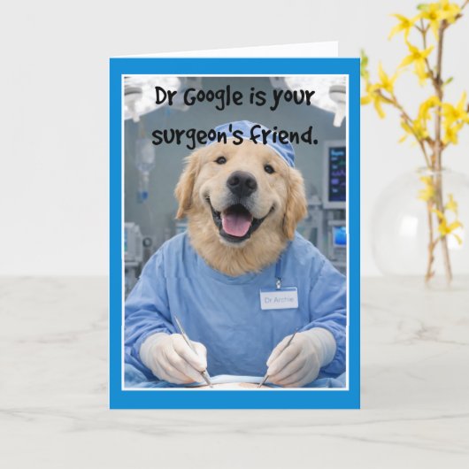 Dr Google Friend Get Well Card  SF-1 カード (黄色い花)