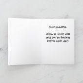 Dr Google Friend Get Well Card SF-1 カード (内部)