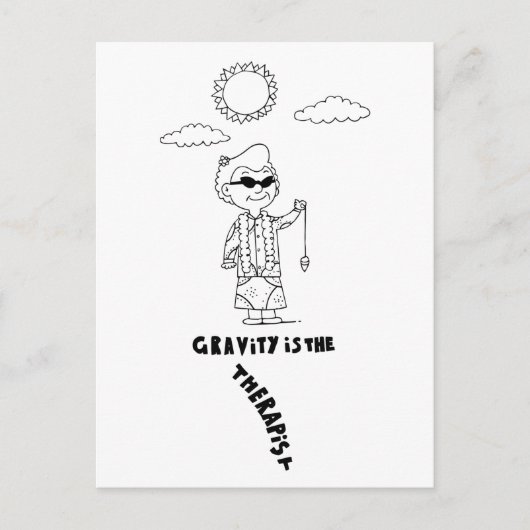Dr. Ida Rolf – 重力はセラピスト ポストカード (正面)