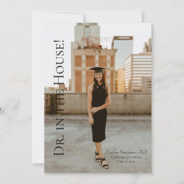 Dr. In The House Graduation Announcement 招待状