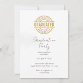 Dr. In The House Graduation Announcement 招待状 (裏面)