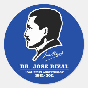 Dr. Jose Rizal @ 150誕生記念日のお土産 ラウンドシール