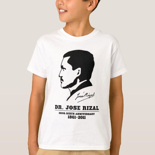 Dr. Jose Rizal @ 150誕生記念日のお土産 Tシャツ (正面)