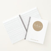 Dr. Margaret Journal – ソフトまたは懸命カバー – タン ノートブック (内部)