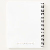 Dr. Margaret Journal – ソフトまたは懸命カバー – タン ノートブック (裏面)