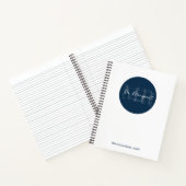 Dr. Margaret Journal – ソフトまたは懸命カバー – 青 ノートブック (内部)