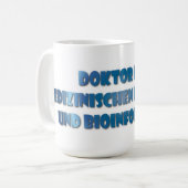 DR medizinischen Biometrie und Bioinformattik コーヒーマグカップ (正面左)
