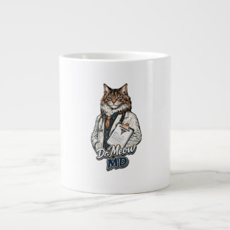 Dr. Meow MD - 笑顔になれる猫のお医者さん特大コーヒーマグ ジャンボコーヒーマグカップ