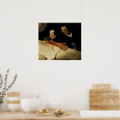 Dr. Nicolaes Tulpの解剖学のレッスン， 1632 ポスター (キッチン)