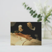 Dr. Nicolaes Tulpの解剖学のレッスン， 1632 ポストカード (スタンド正面)