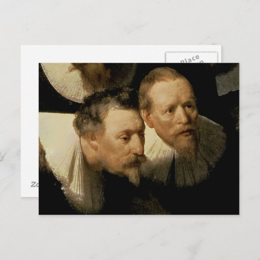 Dr. Nicolaes Tulpの解剖学のレッスン, 1632 ポストカード (正面/裏面)