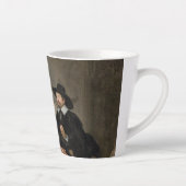 Dr. Nicolaes Tulp Smallの解剖学のレッスン カフェラテマグ (右)