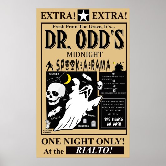 Dr., Odd's Spook-A-Ramaポスター ポスター (正面)
