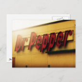Dr. Pepper Sign ポストカード (正面/裏面)