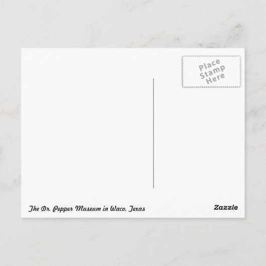 Dr. Pepper Sign ポストカード (裏面)