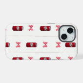 Dr. Pepper Soda缶の電話ケース iPhone 15ケース (裏面横)