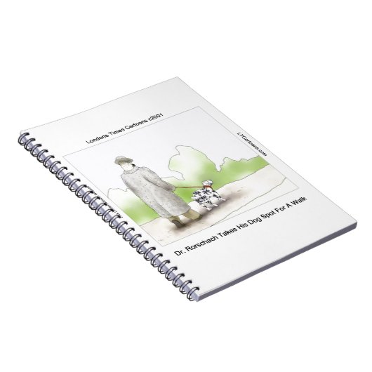 Dr.Rorschachは犬のスポットを散歩おもしろい4 ノートブック (右側)