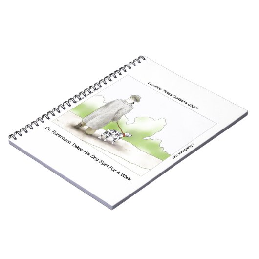 Dr.Rorschachは犬のスポットを散歩おもしろい4 ノートブック (左側)