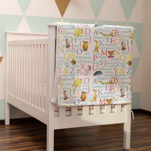 Dr. SeussのABCパターンと単語 フリースブランケット