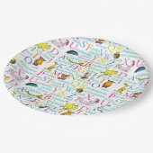 Dr. SeussのABCパターンと単語 ペーパープレート (アングル)