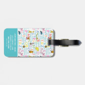 Dr. SeussのABCパターンと単語 ラゲッジタグ (裏面横)